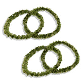 Parcelona Flexible Set of 4 Chenille Ponytail Holder Elastic Hair Ties