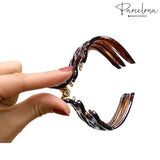 Parcelona French Beau Medium Black Jaw Hair Claw Clip Clutcher Clamp