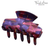 French Amie Chic Small Handmade Celluloid Acetate Jaw Hair Claw Clips