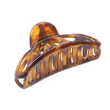 Parcelona French Rain Drop Small 2 3/4" Celluloid Jaw Hair Claw for Women