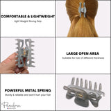 Parcelona French Classic Small 2.5" Celluloid Set of 2 Jaw Hair Claws for Women