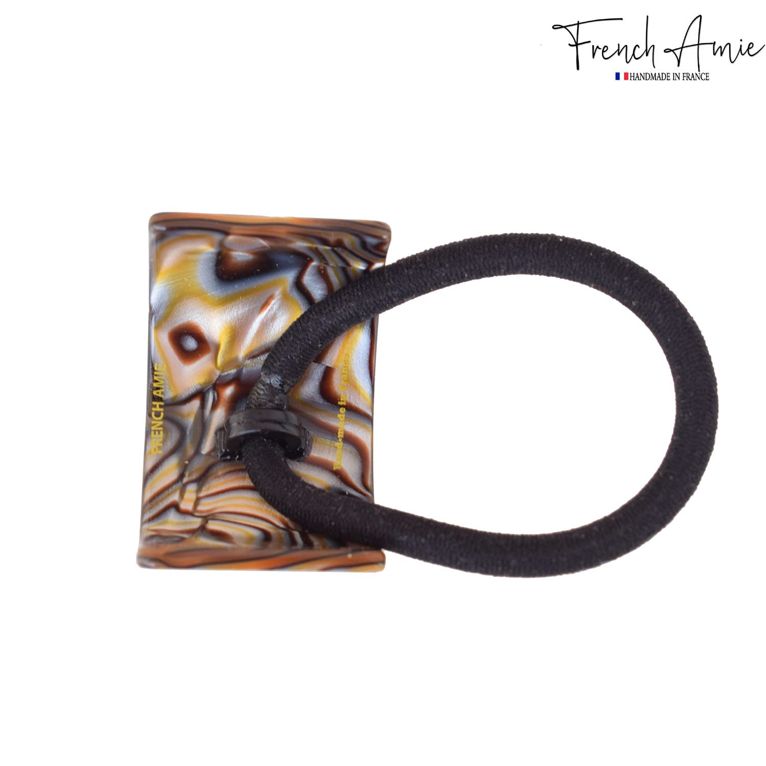 French Amie Canopy Cellulose Handmade Ponytail Elastic Hair Ties for Women