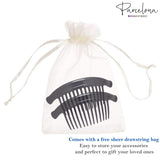 Parcelona France Arch Extra Large Shell 13 Teeth Interlocking Side Hair