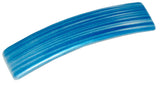 Parcelona French Silver Streaks Bright Blue Strong Grip Hair Clip Barrette