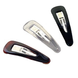 Parcelona French Clic Clac 2 1/4" Celluloid No Slip Grip Snap Hair Clips