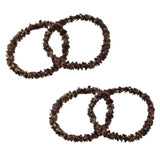 Parcelona Flexible Set of 4 Chenille Ponytail Holder Elastic Hair Ties
