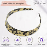 French Amie Ultracomfort Wide 1 1/4" Celluloid Handmade French Hair Headband