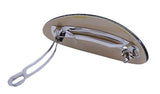 French Amie Oval Ivory Beige Net Handmade Large Strong Grip Hair Clip Barrette