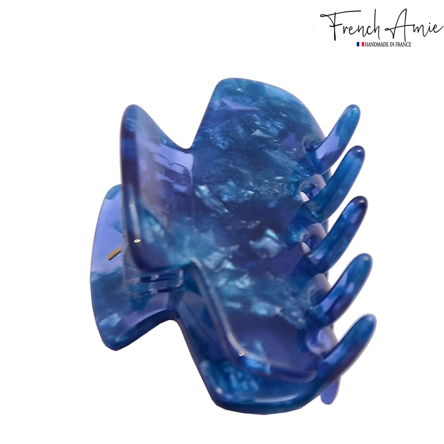 French Amie Chic Small Handmade Cellulose Acetate Jaw Hair Claw Clips