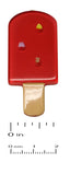 French Amie Ice Cream Bar Coral Pink Small 2” Handmade Side Slide Hair Clip Barr