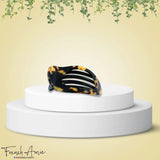 French Amie Oval 3" Small Handmade Side Slide Hair Claw Clip for Fine Hair