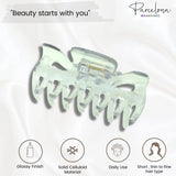 Parcelona French Classic Small 2.5" Celluloid Set of 2 Jaw Hair Claws for Women