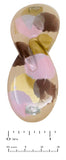 Parcelona French Hugs Pegasus Golden Pink Brown Splash Handpainted Hair Barrette