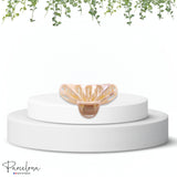 Parcelona French Rain Drop Small 2 3/4" Celluloid Jaw Hair Claw for Women