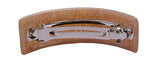 Parcelona French Fire Orange Curved Strong Grip Volume Hair Clip Hair Barrette