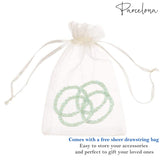 Parcelona Flexible Set of 4 Chenille Ponytail Holder Elastic Hair Ties