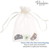 Parcelona French Petite Very Small 1" Set of 3 Hair Claws (Black-Shell-Clear)