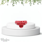 Parcelona French Rain Drop Small 2 3/4" Celluloid Jaw Hair Claw for Women