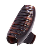 Parcelona French Elegant Medium Tortoise Shell Brown Jaw Hair Claw Clip