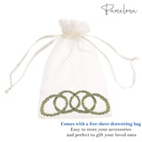 Parcelona Flexible Set of 4 Chenille Ponytail Holder Elastic Hair Ties