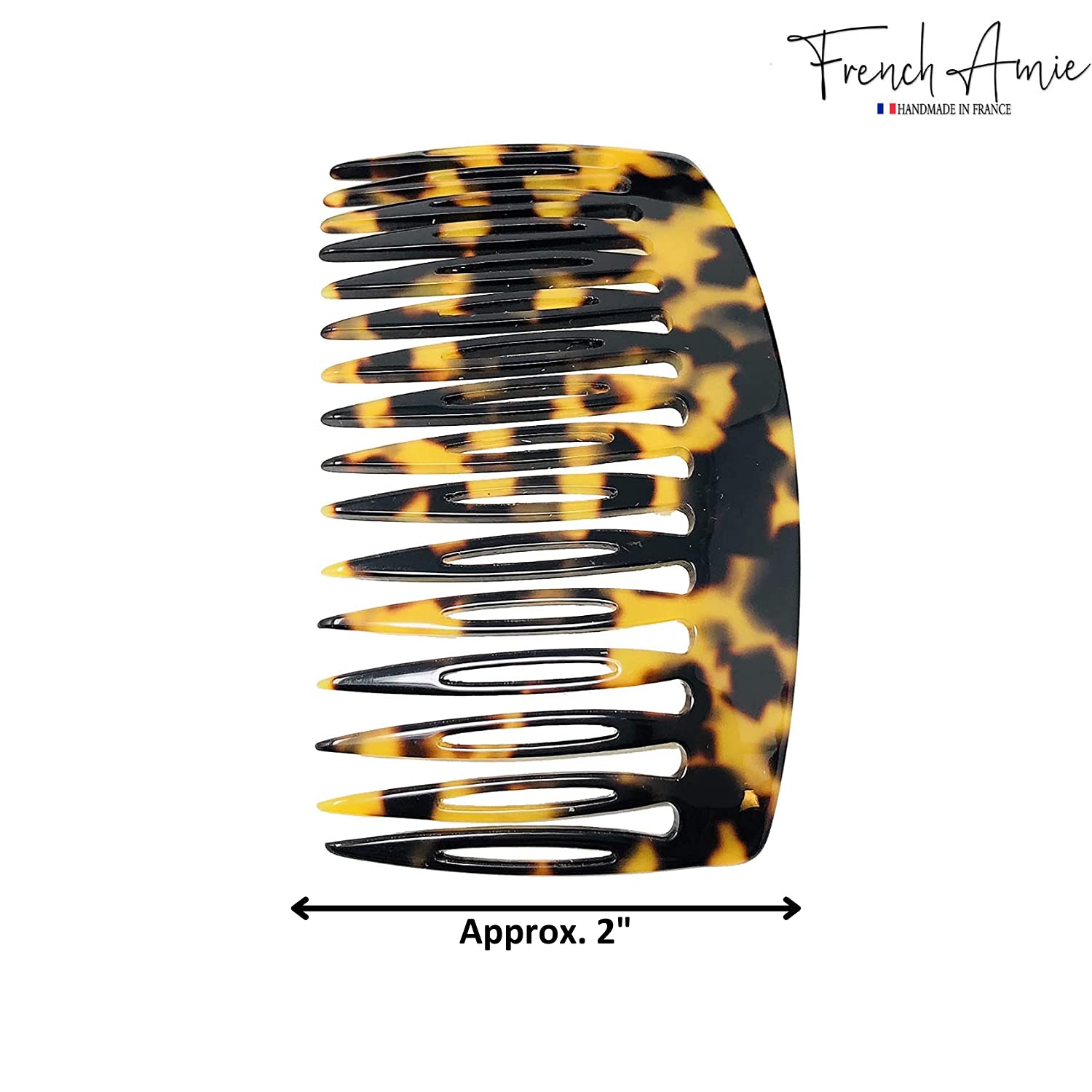 French Amie Tokyo Handmade Medium 16 Teeth Cellulose Side Hair Comb