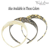French Amie Ultracomfort Wide 1 1/4" Celluloid Handmade French Hair Headband