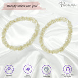 Parcelona Flexible Set of 4 Chenille Ponytail Holder Elastic Hair Ties