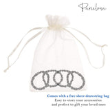 Parcelona Flexible Set of 4 Chenille Ponytail Holder Elastic Hair Ties