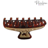 Parcelona French Medium & Small Ivy Tortoise Shell Ivory Celluloid Jaw Hair Claw