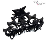 Parcelona French Beau Medium Black Jaw Hair Claw Clip Clutcher Clamp