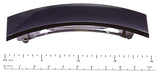 Parcelona French Rectangle Extra Large Tortoise Shell Black Hair Clips Barrettes