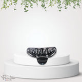 Parcelona French Rain Drop Small 2 3/4" Celluloid Jaw Hair Claw for Women