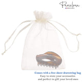 Parcelona French Swift Shell Jaw Hair Claw Clip Clamp with Covered Spring