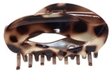 Parcelona French Swift Tokyo Brown Medium Celluloid Sturdy Jaw Hair Claw Clip