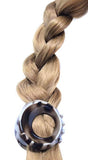 Parcelona Round Large Savana Beige & Tokyo Shell Pony Hair Claw Clip