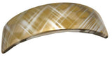 Parcelona French Mustard Yellow Curved Volume Hair Clip Barrette