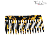 French Amie Tokyo Handmade Medium 16 Teeth Celluloid Side Hair Comb