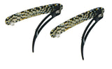 French Amie Mini Opera Set of 2 Celluloid Handmade No Metal Hair Clip Barrettes