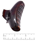 Parcelona French Elegant Medium Tortoise Shell Brown Jaw Hair Claw Clip