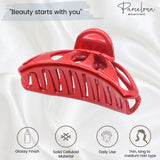 Parcelona French Rain Drop Small 2 3/4" Celluloid Jaw Hair Claw for Women