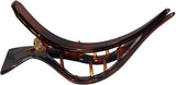 Parcelona French Cardinal Beak Shell Celluloid Large Hair Slider Yoga Claw Clip