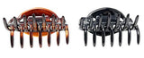 Parcelona French Alien Small Shell & Black Hair Claw Clip