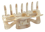 Parcelona French Classic Ivory Golden Dotted Hand Painted Jaw Hair Claw Clip