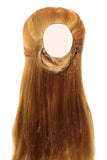 French Amie Handmade Onde Cream Ivory Hair Side Slider In Secure Grip Claw Clip