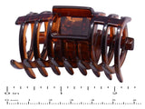 Parcelona French Tube Tortoise Shell Small No Slip Grip Jaw Hair Claw Clip