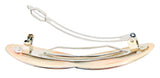Parcelona French Hugs Pegasus Golden Pink Brown Splash Handpainted Hair Barrette