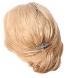 French Amie Mini Glittery Bar Golden Silver Handmade Celluloid Hair Barrettes