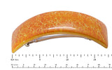 Parcelona French Fire Orange Curved Strong Grip Volume Hair Clip Hair Barrette