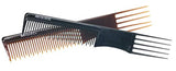 Parcelona French Professional Salon Shell N Black Celluloid Anti static Combs