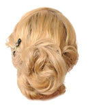 French Amie Mini White Tokyo 1 3/4” Handmade Celluloid Set of 2 Metal Free Hair